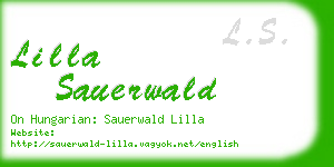 lilla sauerwald business card